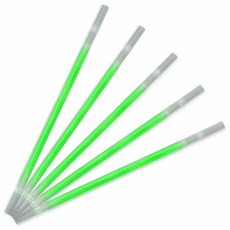SURPRISE Green Glow Drinking Straws, 5PK SU3342642